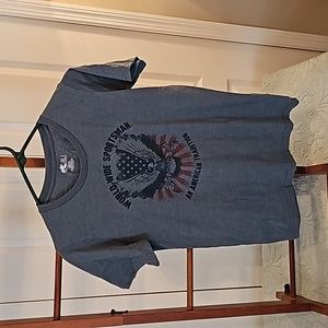 Bass Pro Shops boys XL blue tee